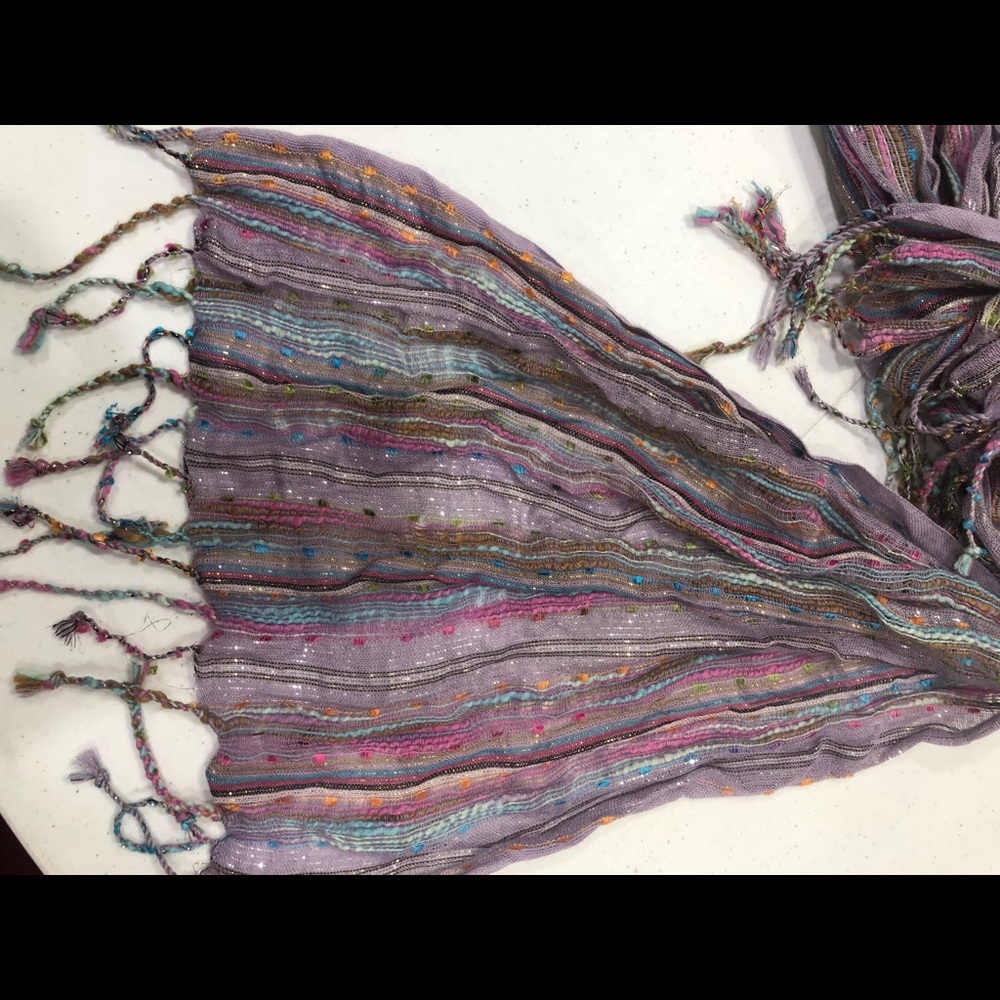 Sparkles and Lavender scarf